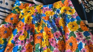 Floral Print Skirt