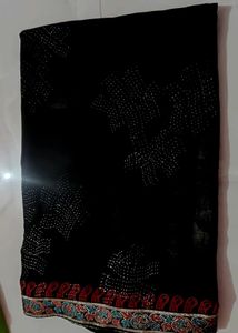 Black Embellished Saree