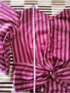 🎀Striped Knot-Front Top🎀