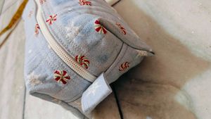 Polka Dot Quilted Cosmetic Bags