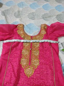 Pink Embroidered Salwar Suit