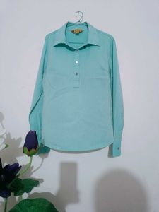 Women Shirt Light Sea Green Color