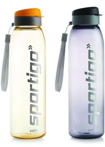 Cello Sportigo Plastic Bottle Set, 1 Litre, Set of