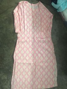 Pink Printed Kurta