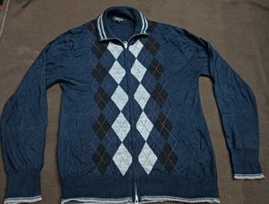 Argyle Zip-Up M size