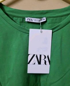 Zara Basic Green Top