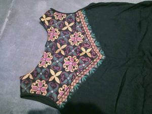 Embroidered Sleeveless Top