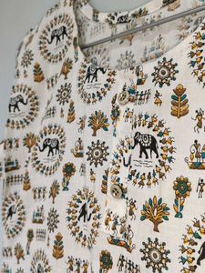 Elephant Print Sleeveless Top
