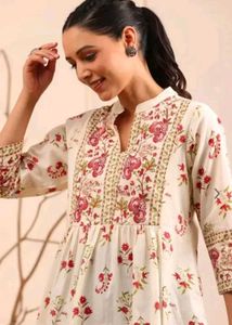 Floral Print Tunic Top