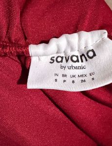 Burgundy One-Shoulder Top