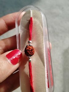 Pure Gold Earring Or Nosepin and Silver Rakhi
