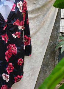 I SEXY FLOWER PRINT BODYCON