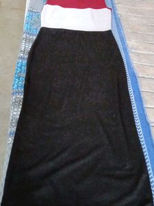 Black White Red Mix Bodycon Dress