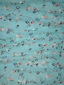 Blue Floral Tiered Dress