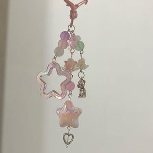 Cute Pastel Beaded Keychain