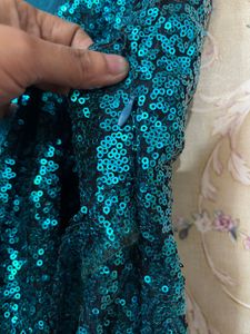 Sequin Emerald Green Party Dress