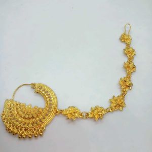 Free Pod Bag New Unused Chain Nosering Gold Plated