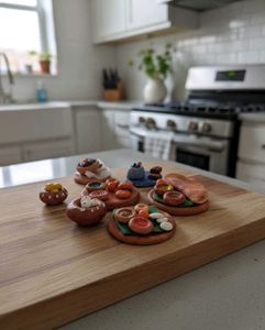 Miniature Clay Food Set 7 pice
