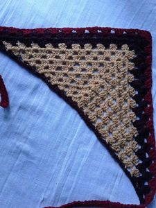 Crochet Triangle Scarf