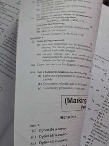 ICSE Class 10 Chemistry Question Bank