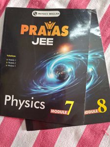 Physics Wallah Prayas JEE Modules.  [set of 8]