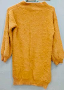 Ballon Sleeves Fur Top