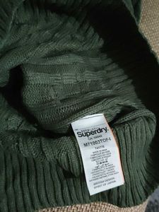 Green Cable Knit Sweater Brand New