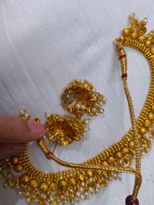 Women Gold Plated Ethnic Jwellery Set