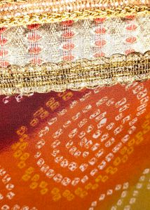 Elegant maroon &amp; Yellow Saree