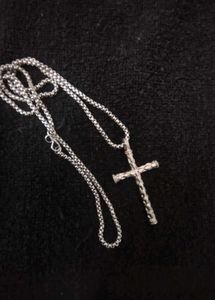 Silver-plated Stainless Steel Cross Necklace