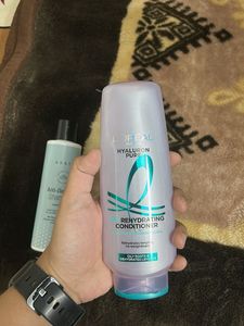 Arata Anti-Dandruff Shampoo and loreal conditioner