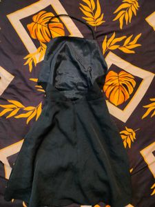 Chic Black Halter Neck Mini Dress