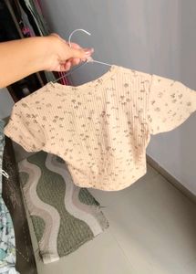 Cute Printed crop Tee