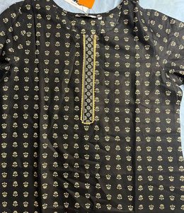 BLACK KURTA