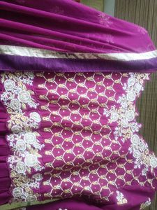 Heavy Print Anarkali Dress With Dupatta