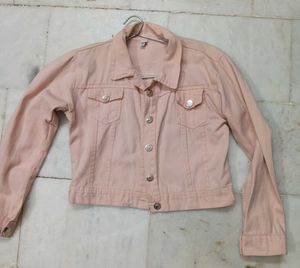 Peach Denim Jacket