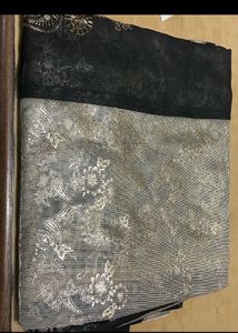 Black Embroidered Saree