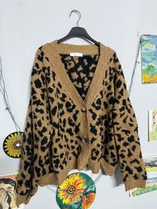 Leopard Print Cardigan🐻🖤