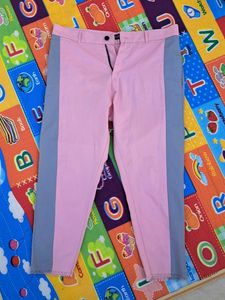 Pink & Grey Colorblock Pants