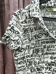 Printed Short Sleeve Blouse