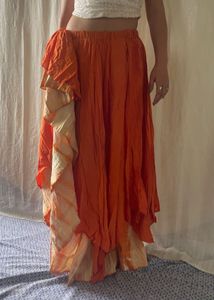 Two Tone Asymmetrical Skirt