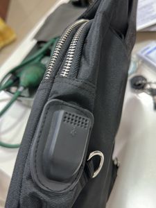 Killer Black Cross Messenger Bag With USB Port
