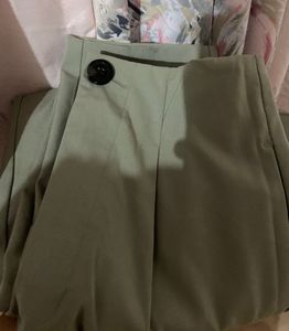 Light Sage Green High Waisted Trouser
