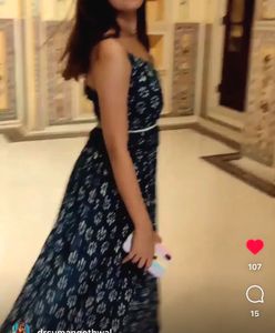 Blue Printed Dress