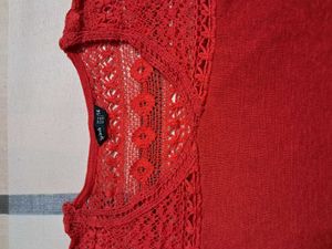 Red Casual Top