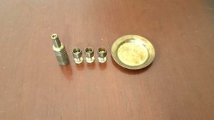 Vintage Brass Miniature Wine Set