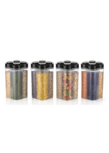 Plastic Grocery Container-2500ml (Pack Of 4)