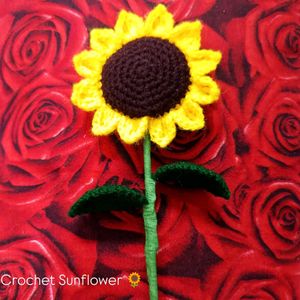 crochet Sunflower stick 🌻✨🧶