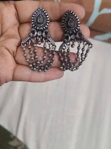 Ethnic Silver Earrings