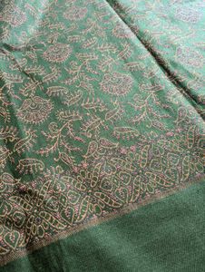 Green Embroidery Shawl
